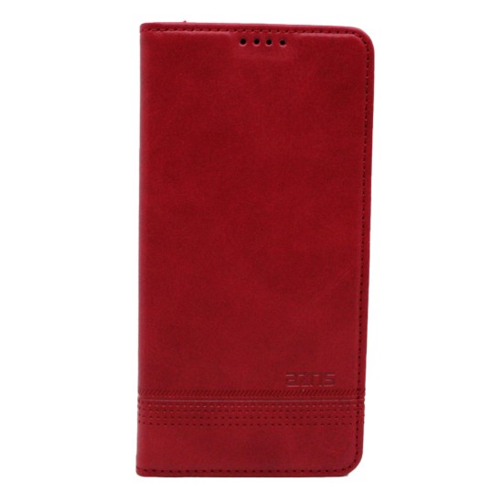  LEATHER FLIP COVER WITH INTERNAL POCKET AND CARD HOLDER FOR SAMSUNG A53 5G 2022 RED.